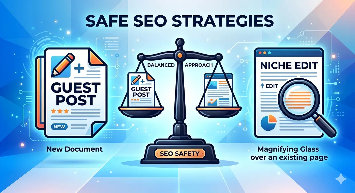 Niche Edit Links vs Guest Posts: Which Is Safer for SEO