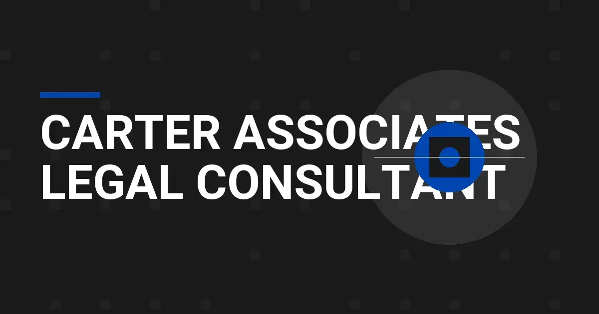 Carter Associates Legal Consultant