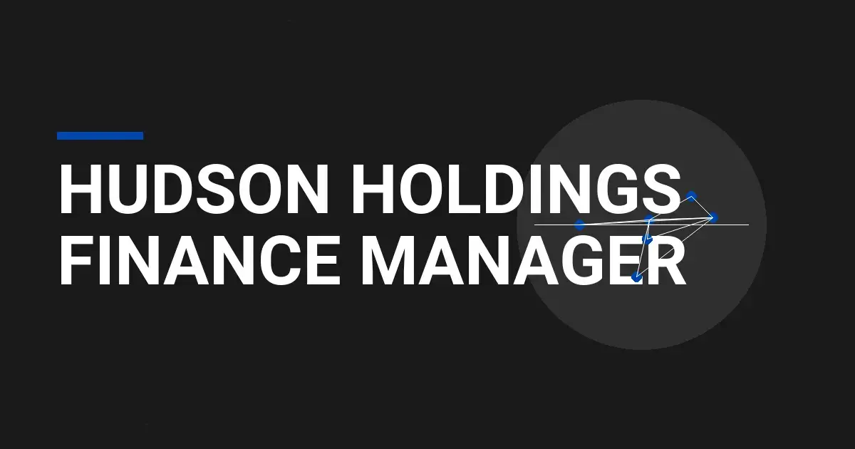 Hudson Holdings Finance Manager