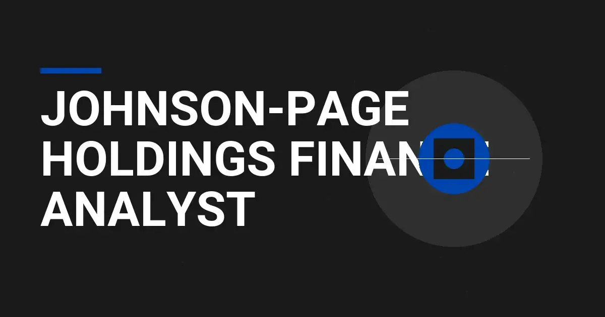 Johnson-Page Holdings Finance Analyst