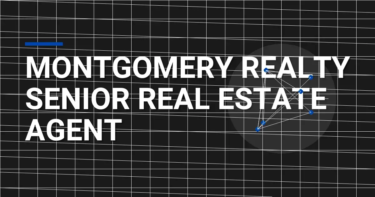 Montgomery Realty Senior Real Estate Agent