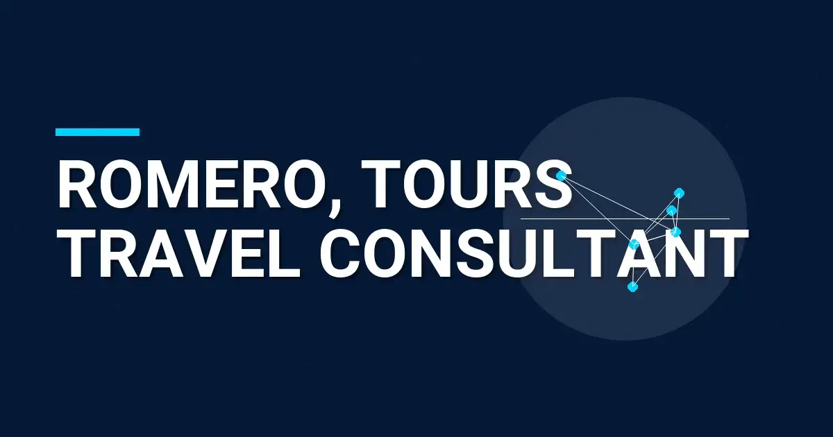 Romero, Tours Travel Consultant