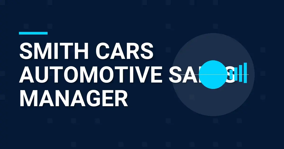 Smith Cars Automotive Sales Manager
