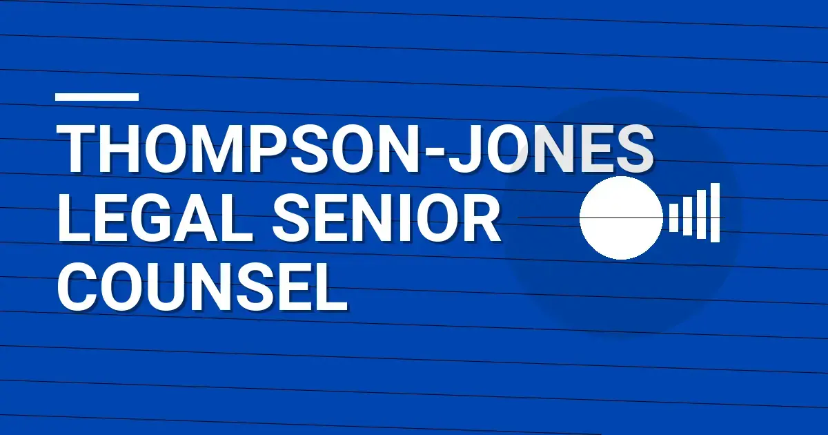 Thompson-Jones Legal Senior Counsel