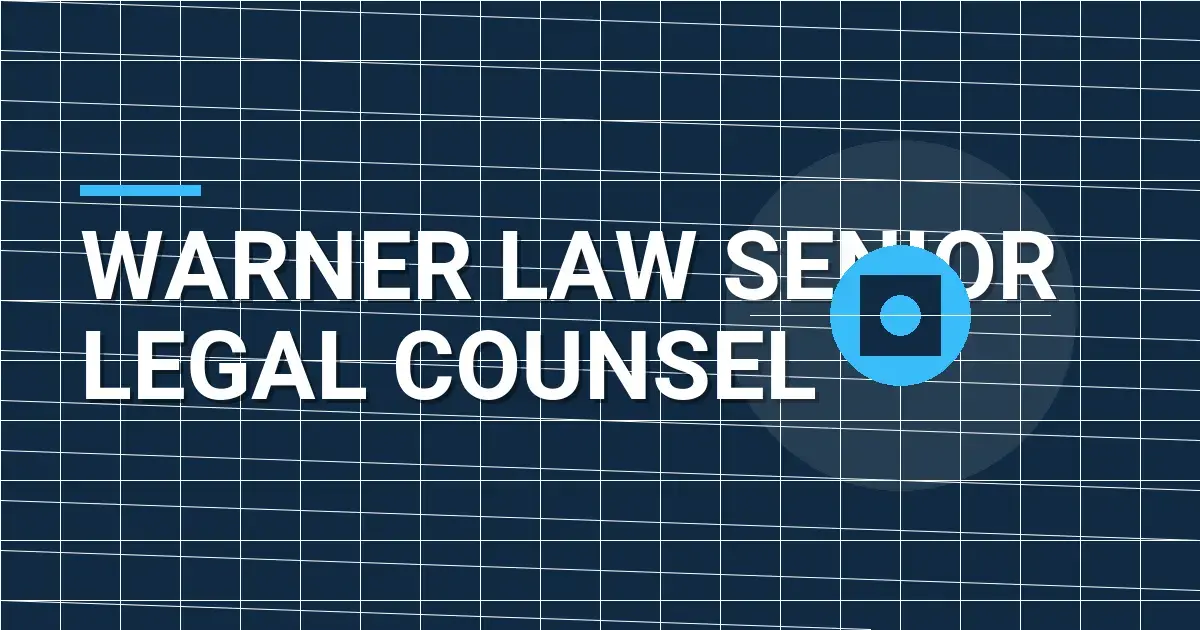 Warner Law Senior Legal Counsel