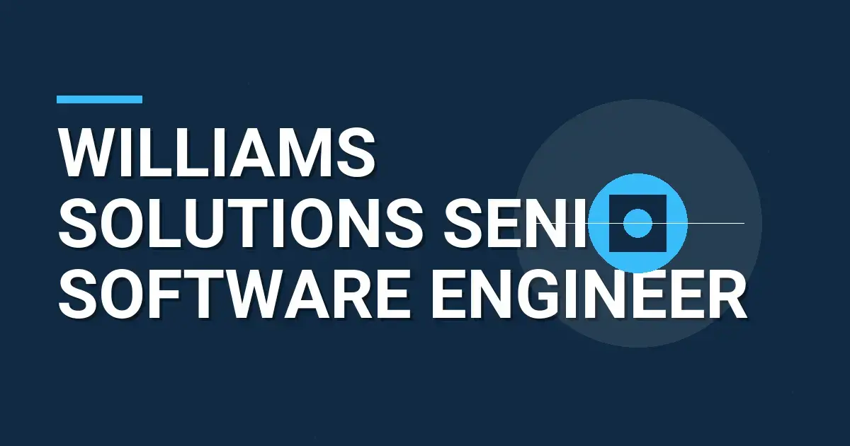 Williams Solutions Senior Software Engineer